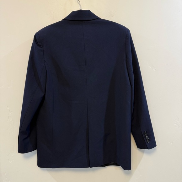 ZARA | NWT Womens Blazer Jacket Size M Blue Single Breasted Business 2922/040 - Picture 4 of 6